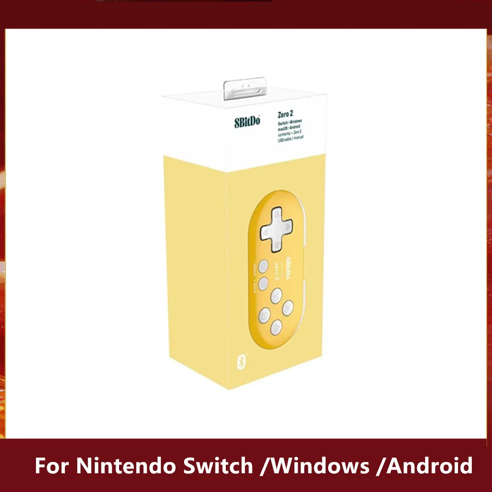 8BitDo Zero 2 Bluetooth Gamepad Switch Controller Compatibel voor Nintendo Switch Windows Android mac OS Mini Game Crontroller