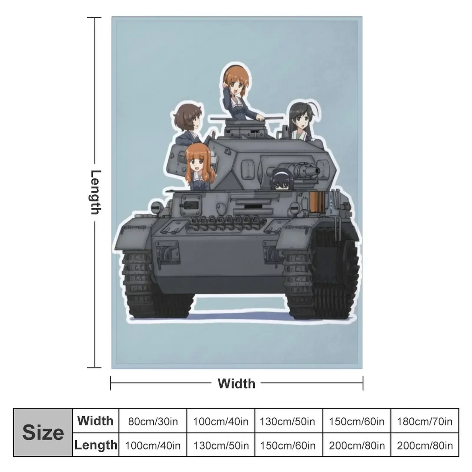 Girls Und Panzer Throw Blanket Bed Fashionable Luxury Throw Blankets