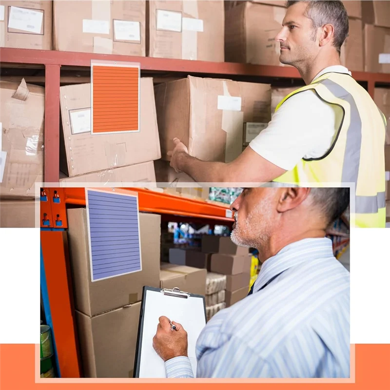 Ef-para sala de aula casa 6x9 Polegada manga de bolso apagável a seco porta-bilhetes de trabalho Polegada porta-bilhetes de loja pedido de trabalho mangas de plástico