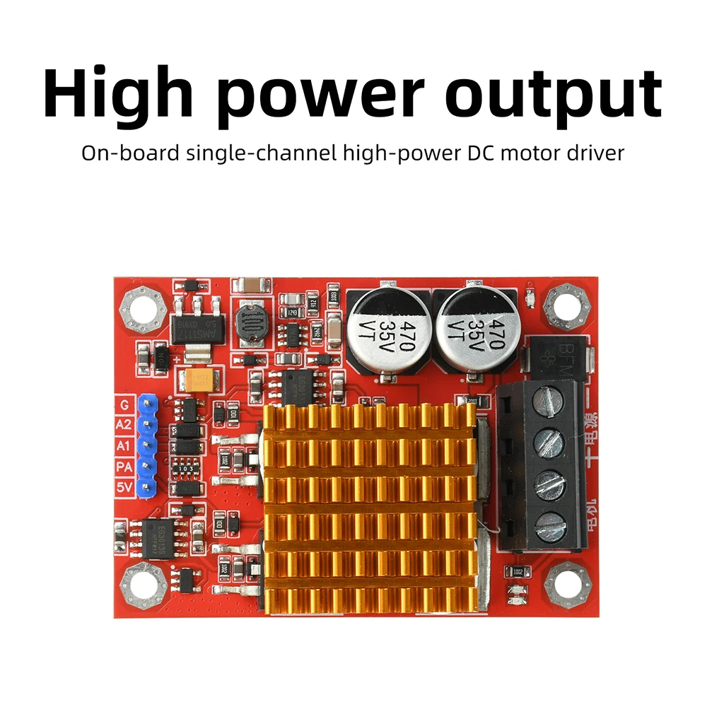 30A Motor Drive Controller Board 1 Channel H-Bridge DC Motor Driver Control Module 60KHZ 900W High-Power for Arduino MCU Power