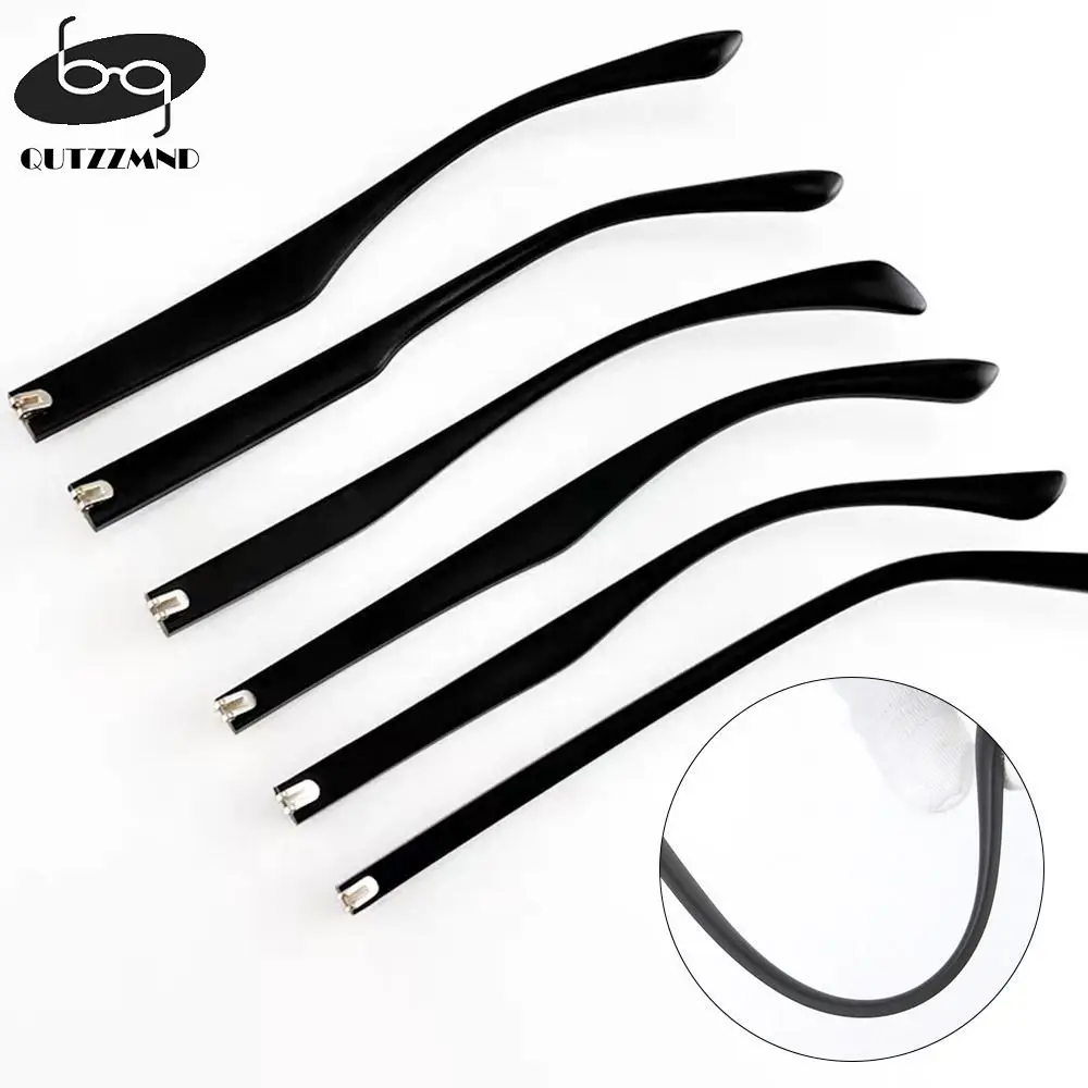 1 Pair Eyeglasses Temple Arm Flat Teeth TR90 Anti-Slip Eyeglasses Replacement Leg Eyewear Frames Accessories Glasses Repair Tool