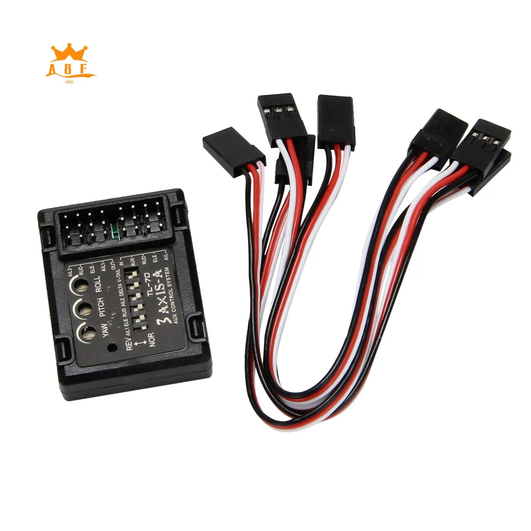A08E-3 Axis Flight Controller Stabilizer System Gyro Fixed Flying Wing FPV Airplane Aircraft Gliders Fixed Wing Balancer
