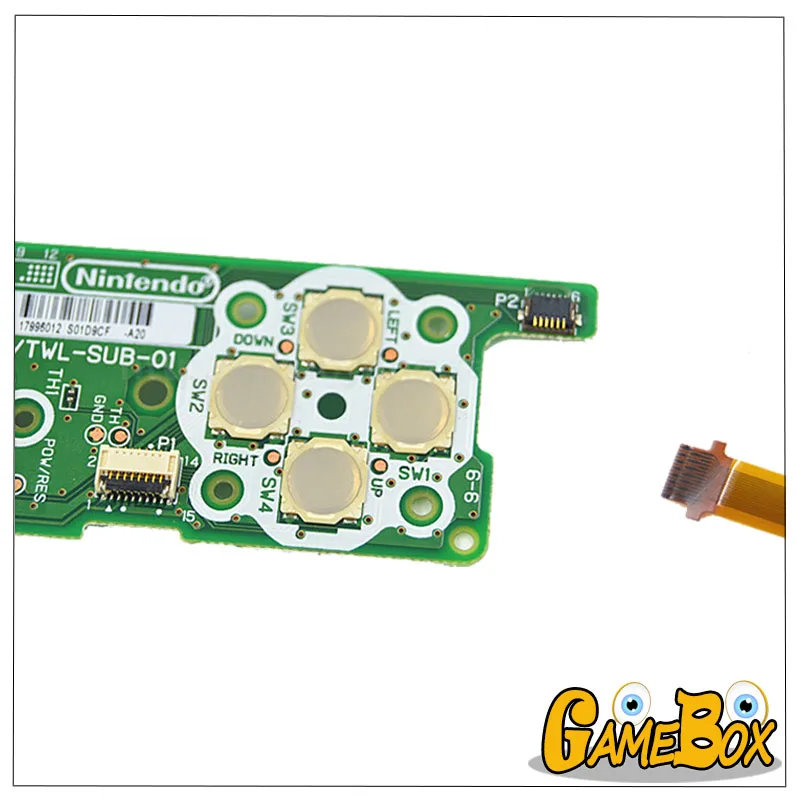 Original Power Switch ABXY ปุ่มคีย์บอร์ดสําหรับคอนโซล Nintendo DSi