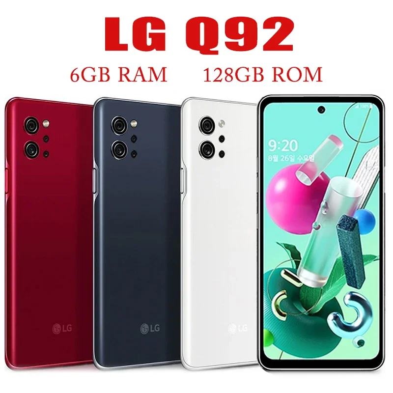 telefone movel desbloqueado lmq920n 5g tela 67 polegadas 6gb de ram 128gb rom impressao digital snapdragon octa core original lg q92 01