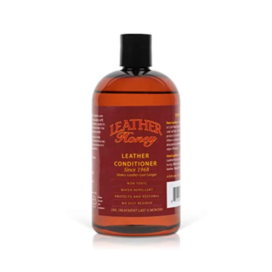 

Best Leather Conditioner Since 1968. For Use on Leather Apparel Furniture Auto Interiors Shoes Bags and Accessories. Non-Toxic