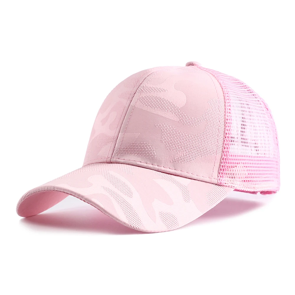 New Summer Camouflage High Ponytail Baseball Hat Running Sports Snapback Cap Female Outdoor Mesh Sun Visor Hats for Women Gorros