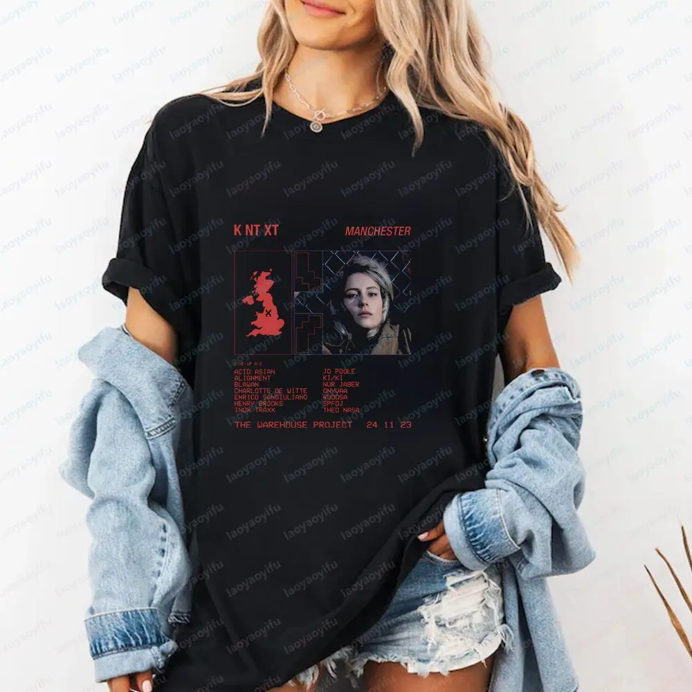 Charlotte De Witte - Blusa de novo estilo com design moderno de manga curta, adequada para homens e mulheres, camiseta tamanho grande