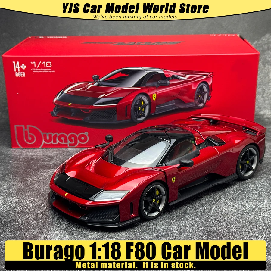 

Модель автомобиля Burago Diecast 1/18 F80, статическая модель для демонстрации, коллекционная модель автомобиля.