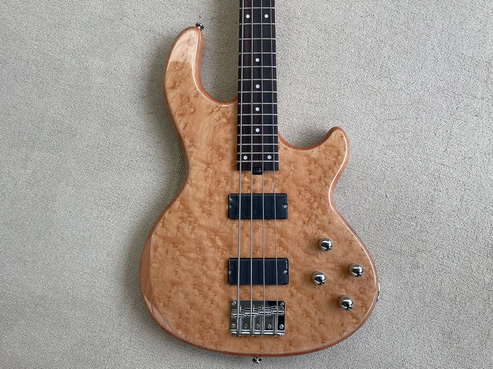 4 Strings Electric Bass Guitar with Rosewood Fretboard,Chrome Hardware ,Provide customized service