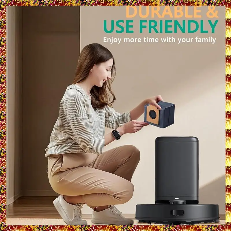 AGOUP sacs d'aspirateur pour Eufy X10 Pro Omni, X8 Pro SES Robot aspirateur sacs à poussière, sacs de Base propre de remplacement