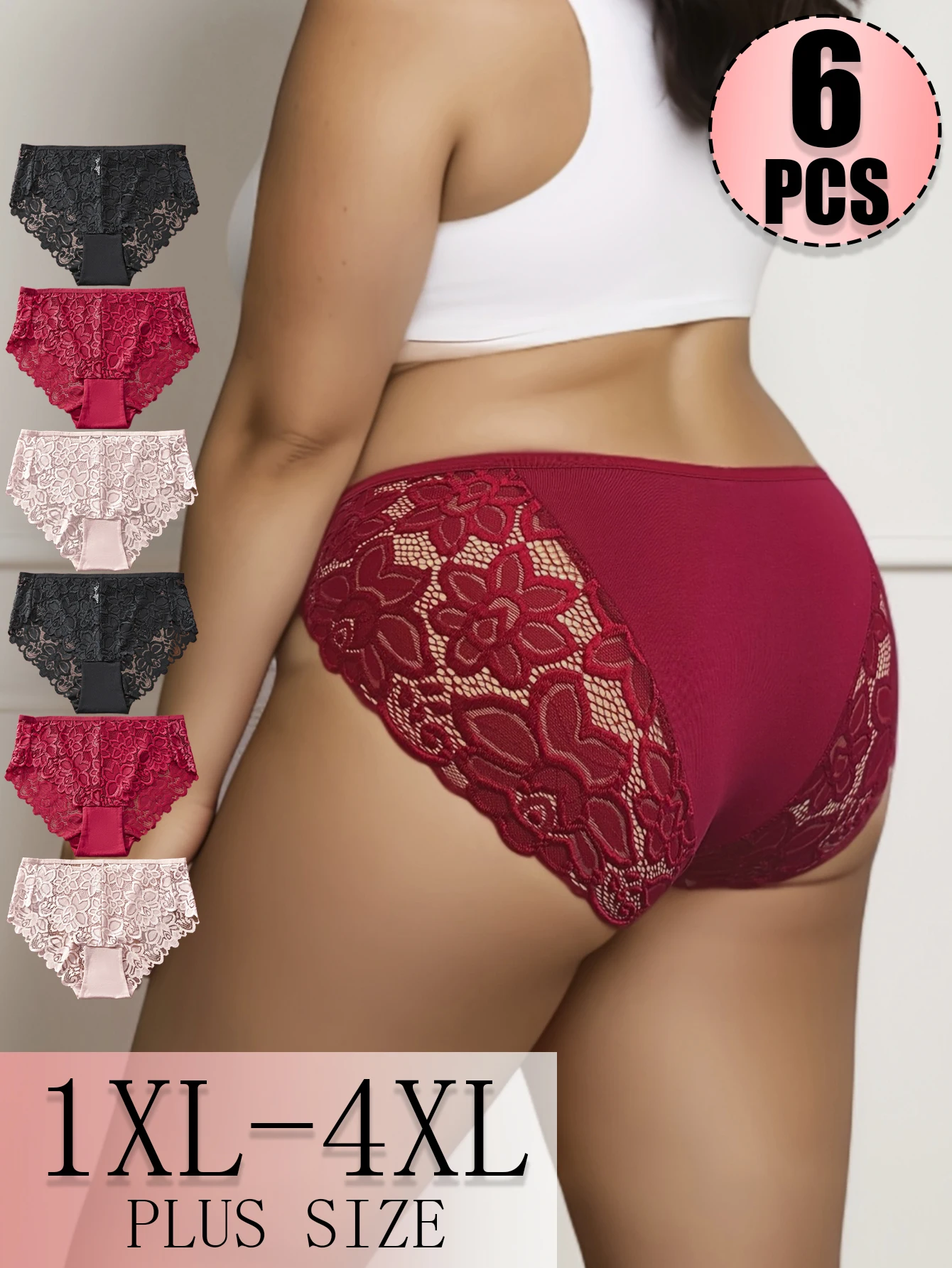 Health & Wellness Therapy Center - 6 Peças de Calcinhas Sexy de