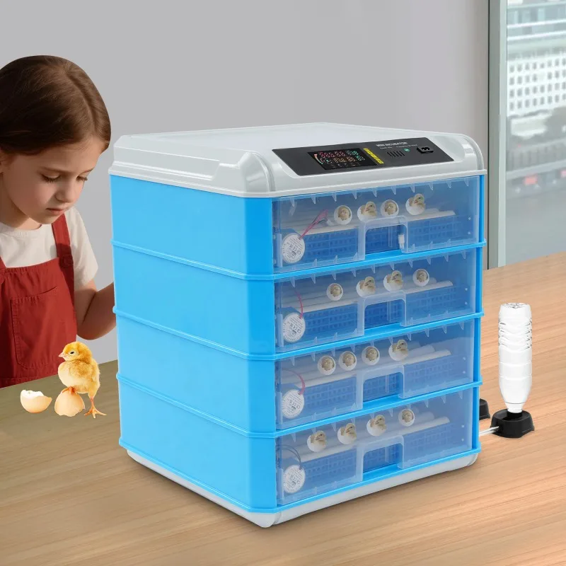 256 Hatcher Machine with Automatic  Turning LED Display Adjustable Temperature and Humidity for Chickens Ducks