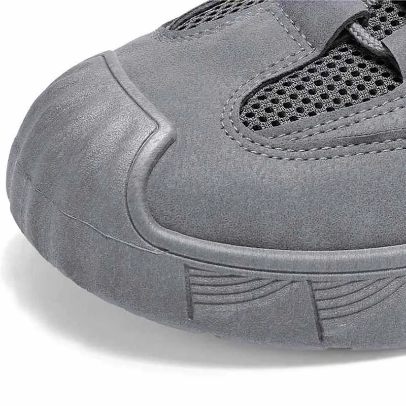 Oulylan 2025 أحذية عمل خارجية أحذية رجالية عادية موضة أحذية رجالية عادية مضادة للانزلاق لابو مريحة مقاومة للاهتراء منخفضة القمة #5