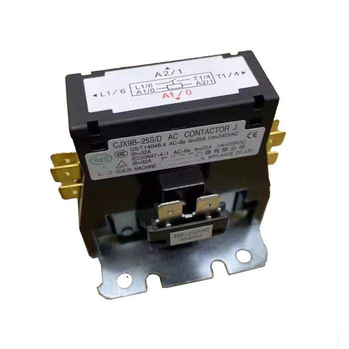 Original CJX9B-25S/D 220V-240VAC air conditioning outdoor unit compressor relay AC contactor