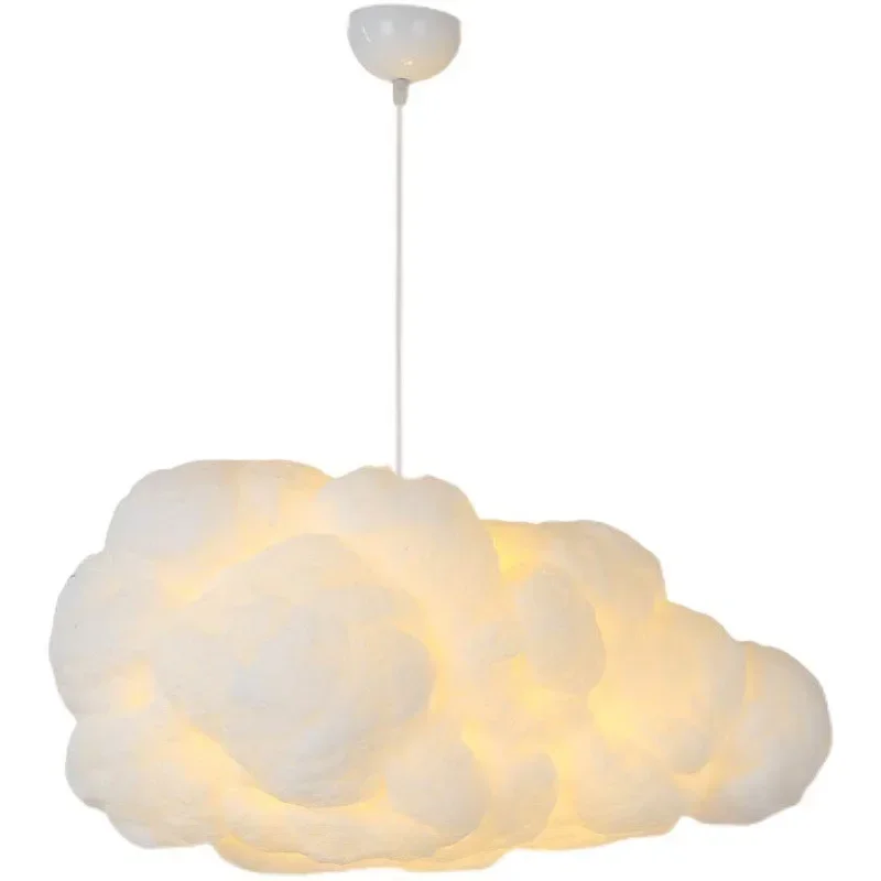 

Nordic Silk Cloud Chandelier Lamp Living Room Bedroom Restaurant Warm Cloud Pendant Lights Kids Room Decor Home Led Lighting E27