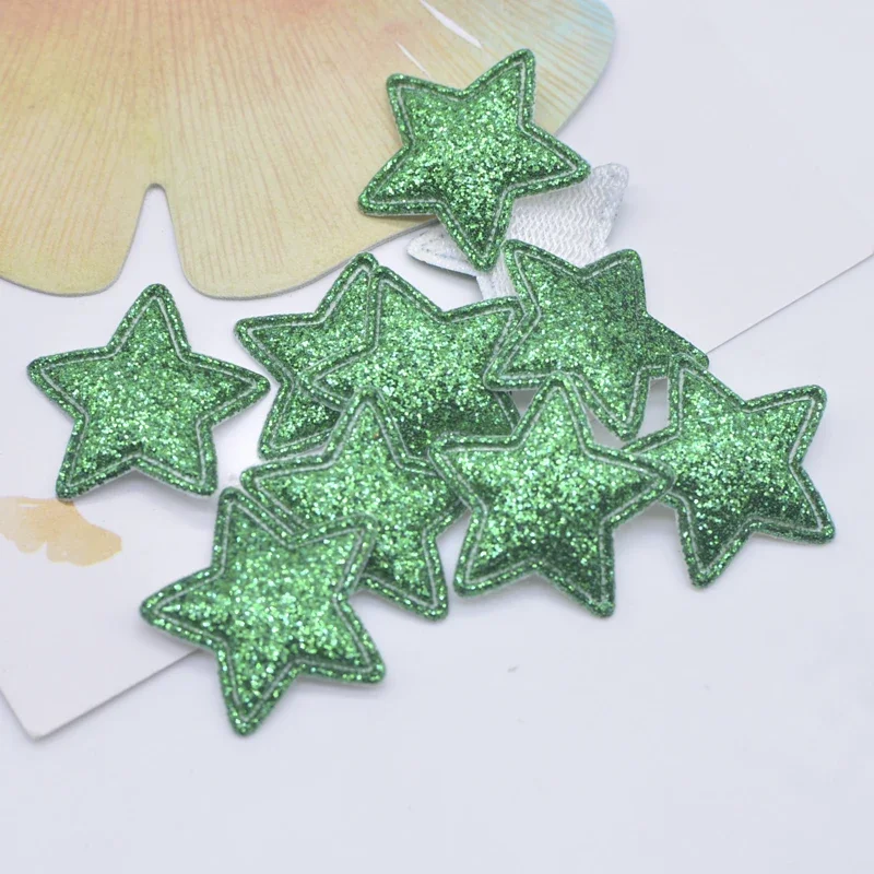 100 Stuks 22mm Bling Star Applique Gewatteerde Patches voor DIY Hoofddeksels Haar Clips Decor Kleding Hoed Ambachten Naaibenodigdheden