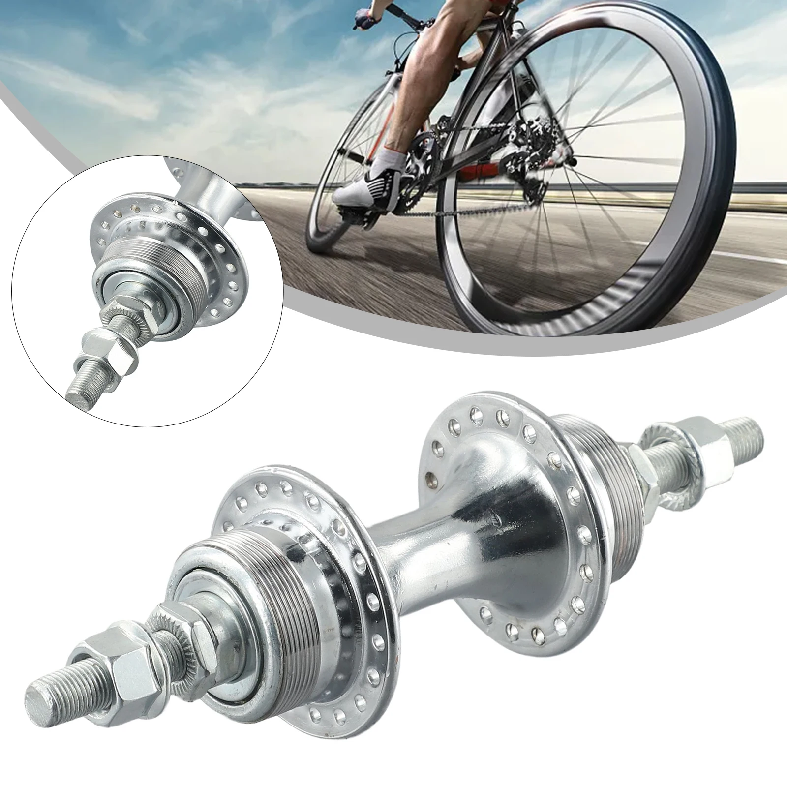 Durable High Quality 1pc 36 Hole Bike Hub Bicycle Kits Front Drum 270g Front 100MM Rear 130MM Rear Drum 340g For Bikes