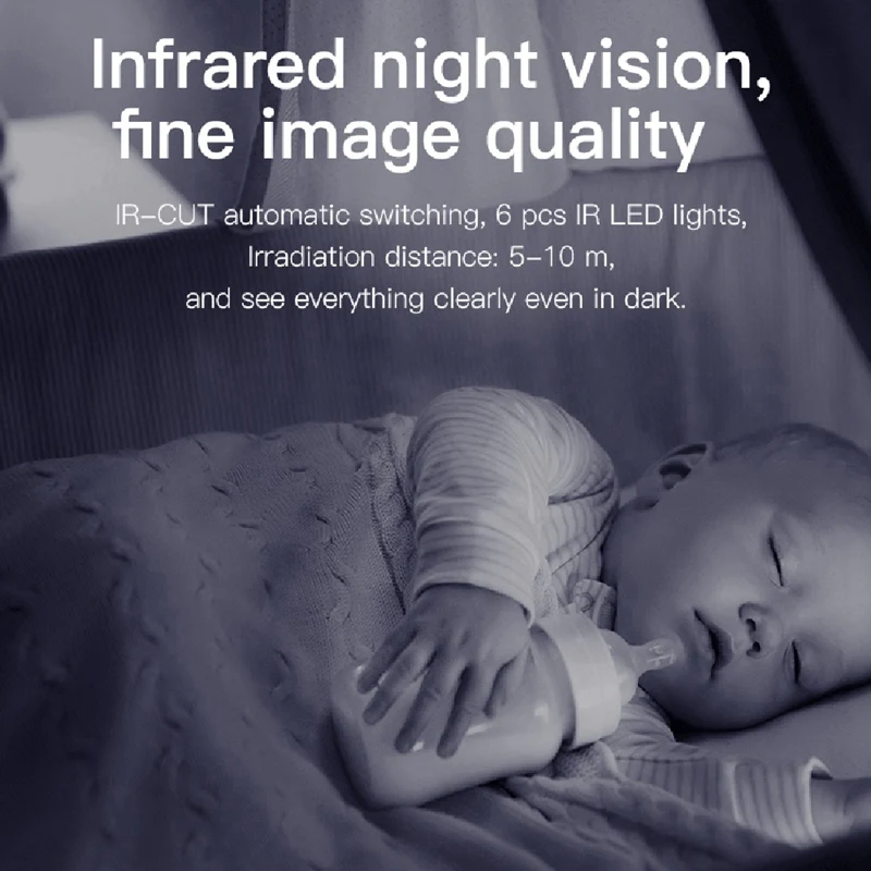 

Беспроводная Wi-Fi PTZ IP-камера 3 МП с функцией обнаружения отсутствия, для домашней безопасности, видеонаблюдения, домофонии, видеоняня - A79U