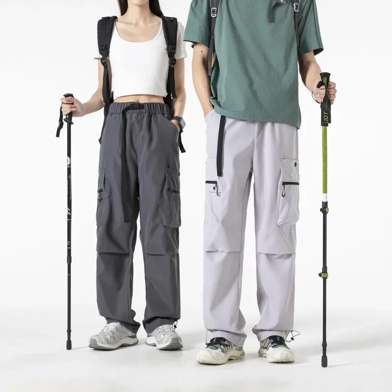 

Autumn new outdoor functional work pants windproof waterproof thin breathable casual wide leg trousers