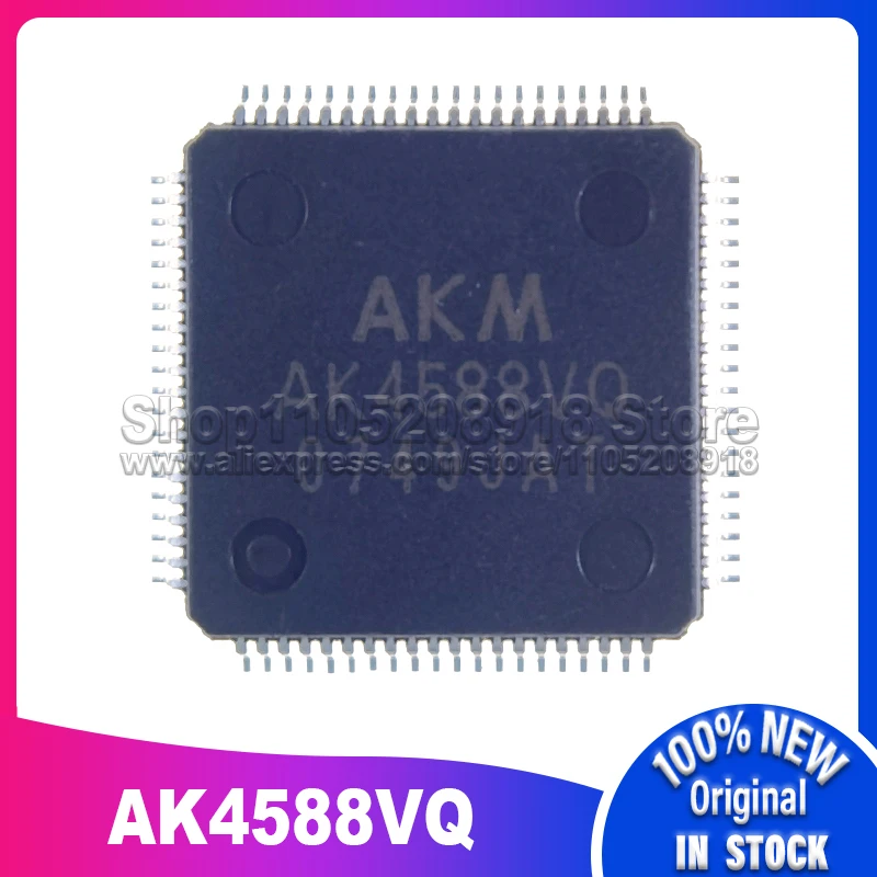1 قطعة/الوحدة AK4588VQ AK4588 80-QFP 100% مخزون أصلي جديد