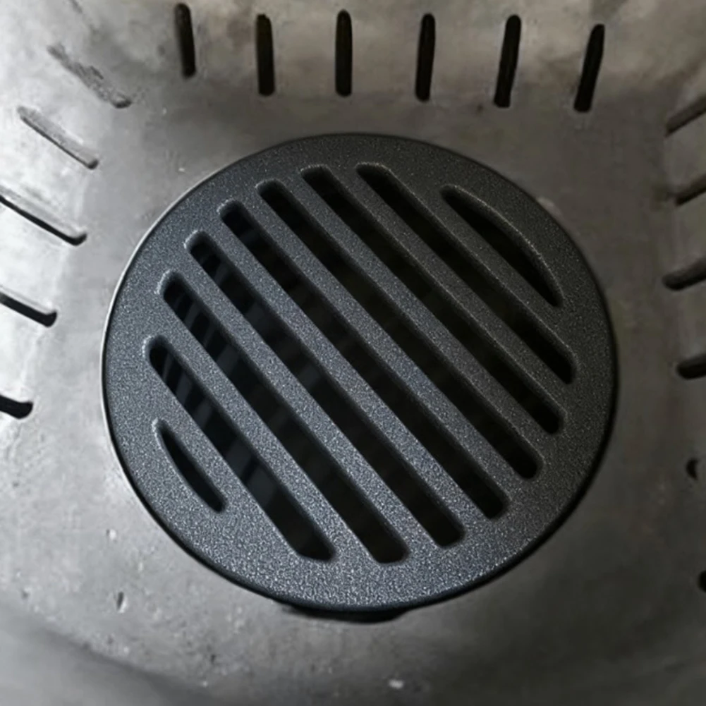 Round Cast Iron Fire Grate For Fireplace Replacement, Heavy Duty Airflow High Temperature Resistant Fireplace Grate Replacement