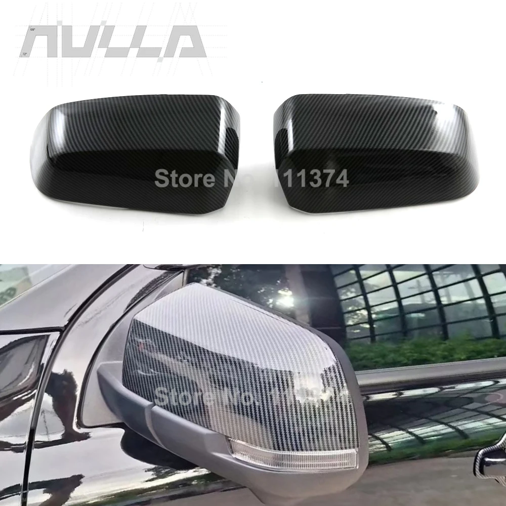 

Для Ford Ranger T9 2023 2024, боковая крышка зеркала заднего вида, карбоновый вид, хромированный черный, аксессуары