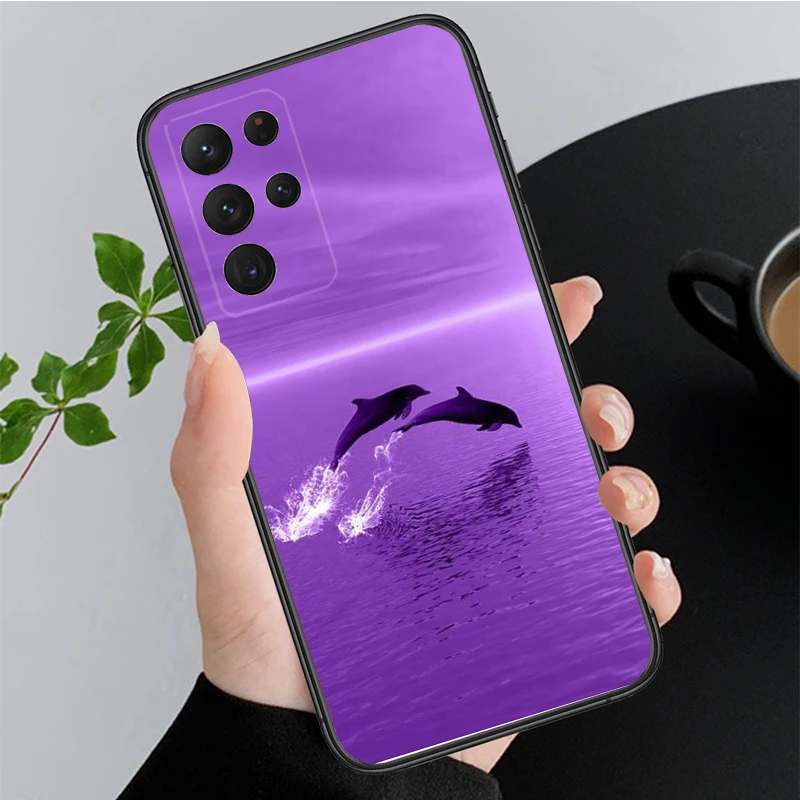 Phone Case for Samsung Galaxy A35 A55 A54 A15 A25 A05s A05 A22 A24 A52 A33 A34 M34 M14 M54 M23 Aesthetic Purple Case Funda