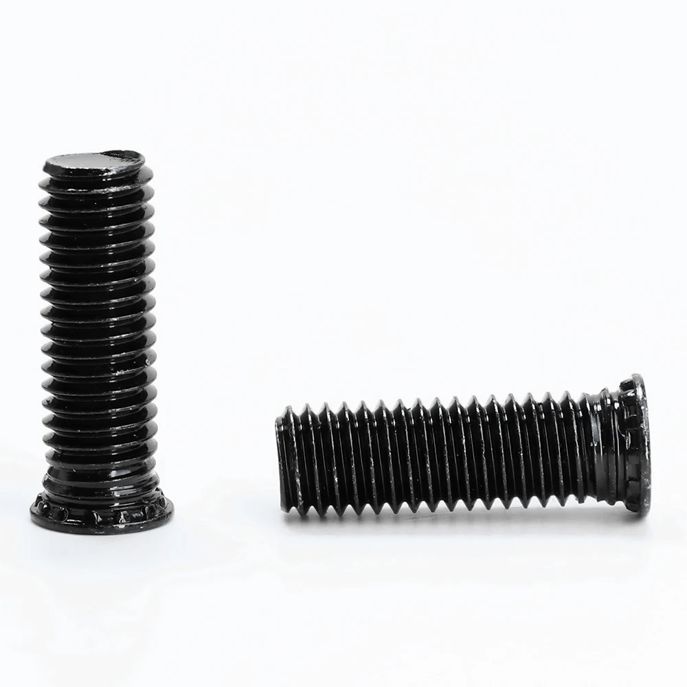 Clinching Screw Studs 304 Black Stainless Steel M2.5 M3 M4 M5 M6 M8 Flush Head Studs Rivet Screw Fully Threaded FHS