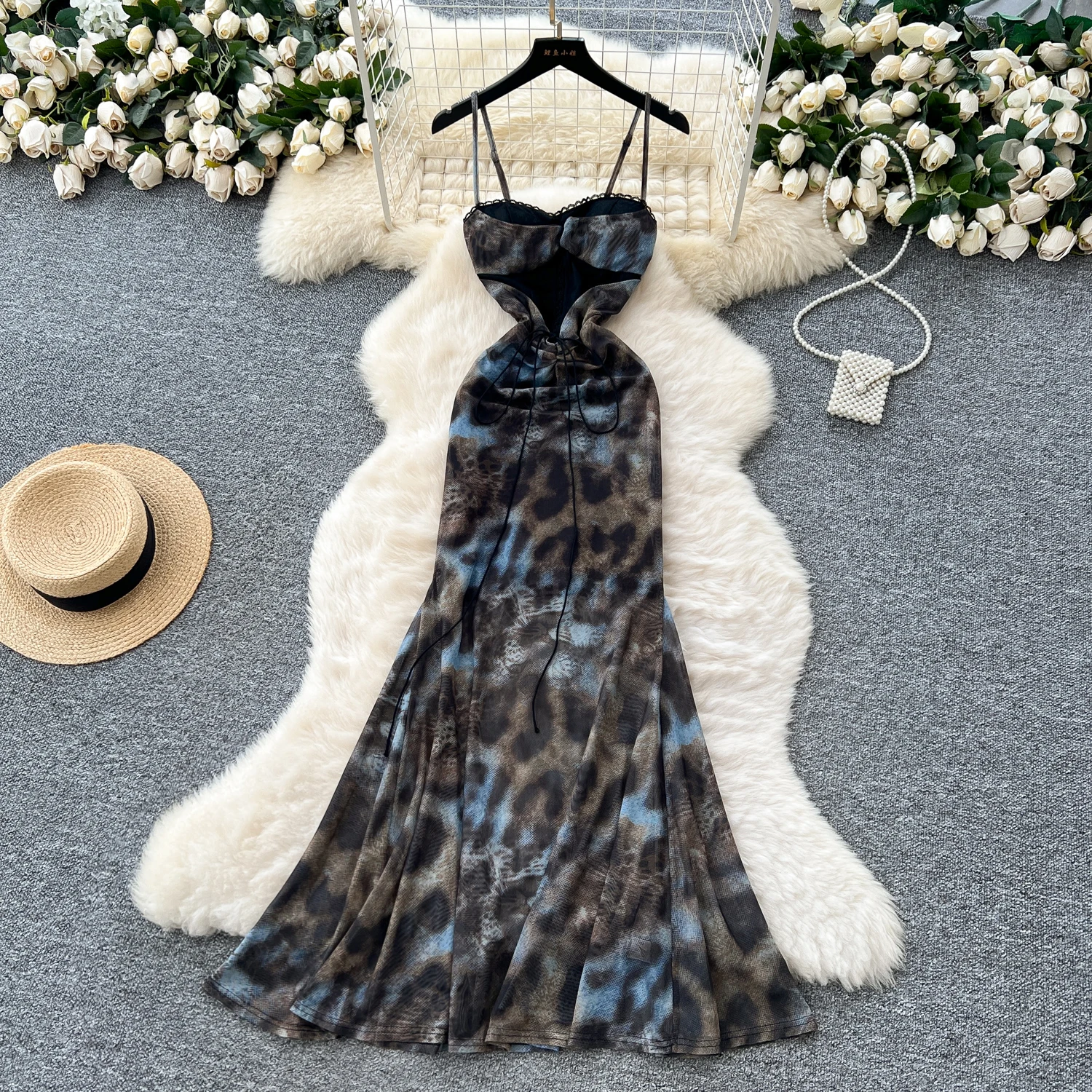 

sexy lace slim Elegant Sleeveless High Waist Beach Vacation Party Dress Summer Vintage Long dress ceremony dresses