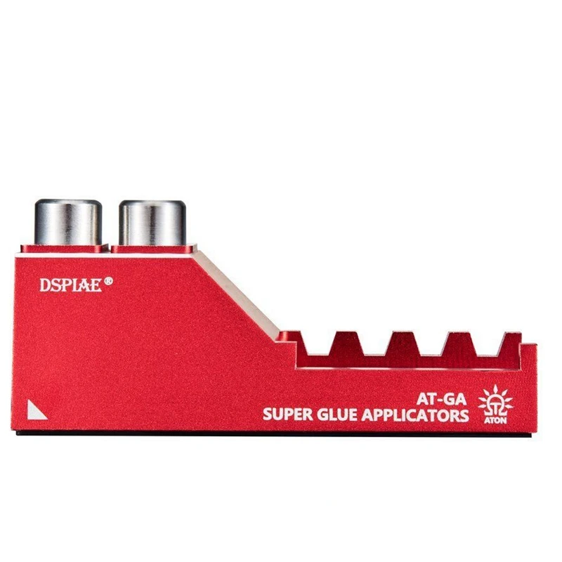 DSPIAE AT-GA Aluminum Alloy Super Glue Auxiliary Applicator Model Red