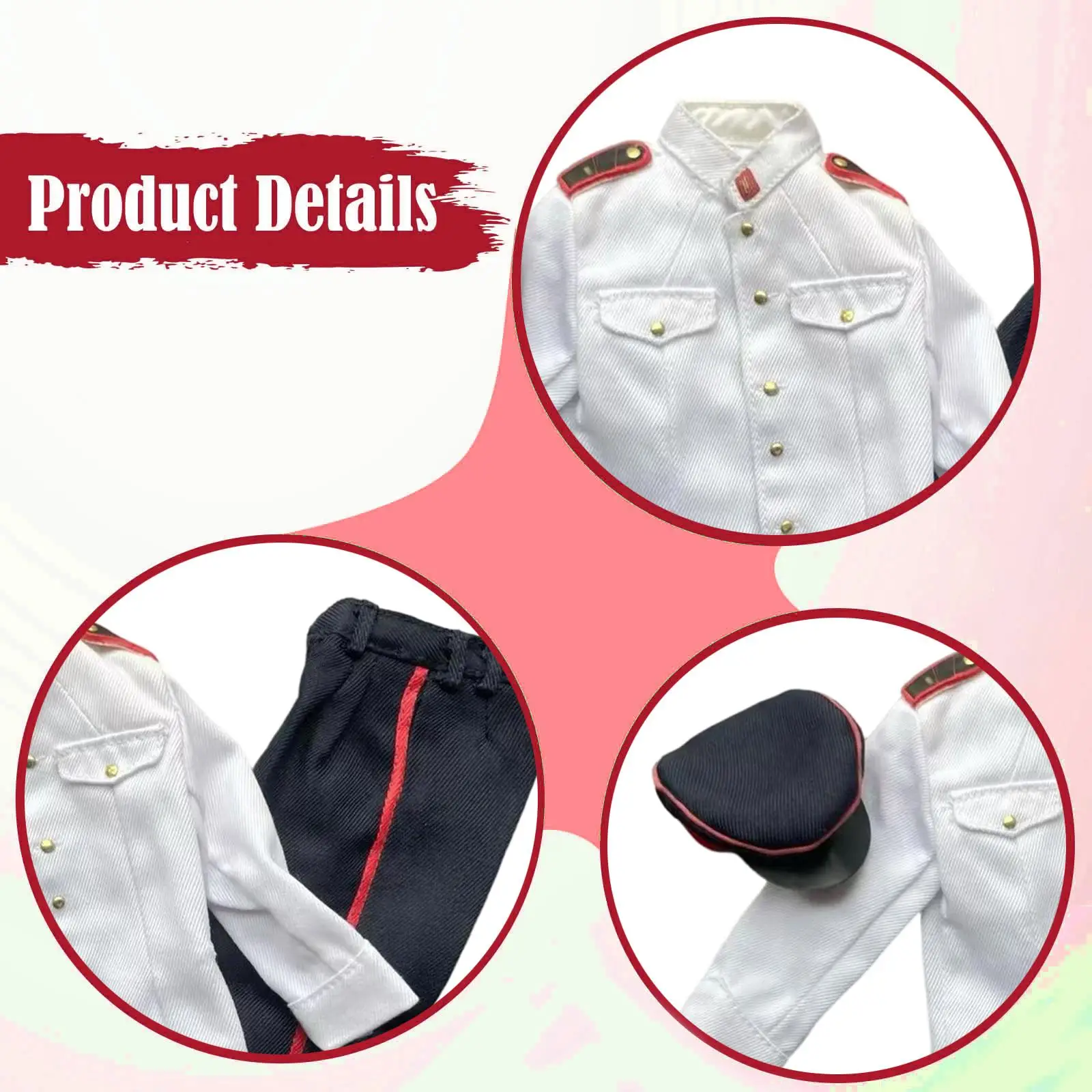 1/6 Action Figure Clothes Soldier Uniform Suit Doll Costume for 12 inch Male