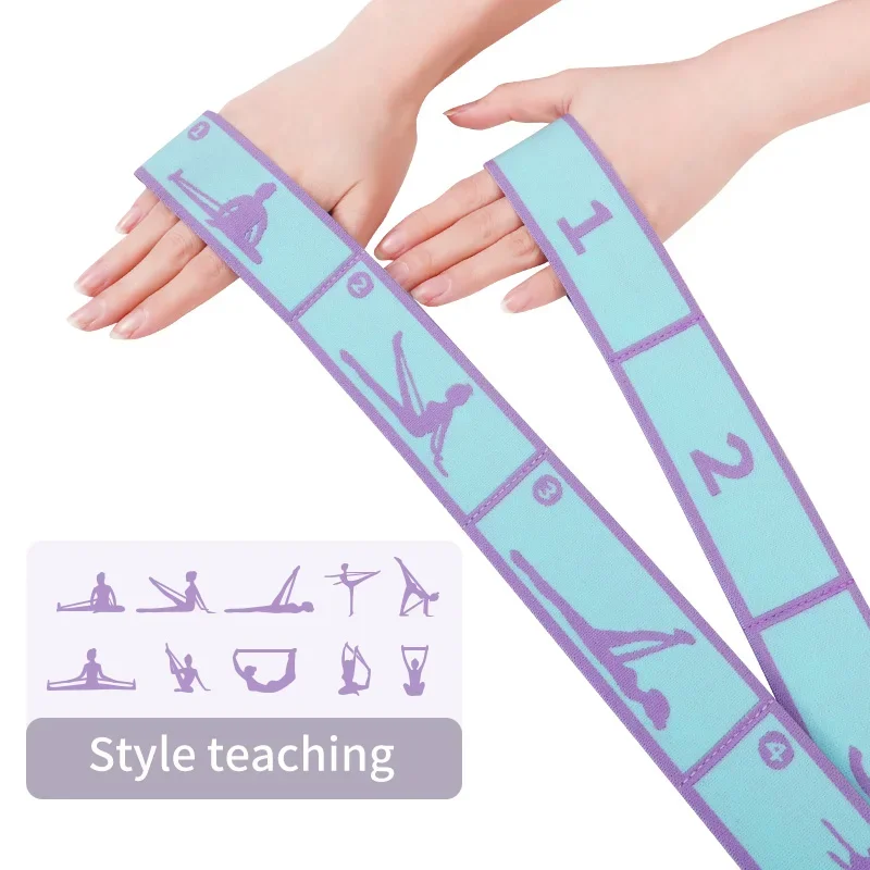 8/9 Loops Children Upgrade Pattern Guide Digital Resistance Elastic Band for Dance, Gymnastics, Ballet rubber band for training