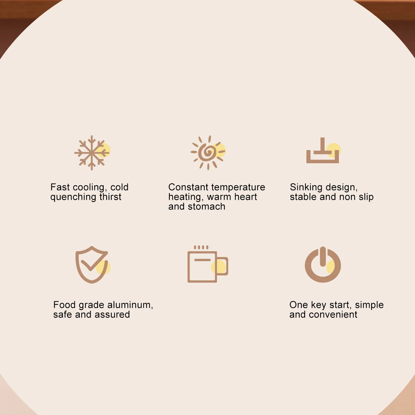 كوب تسخين ومبرد للمشروبات متعدد الاستخدامات - حامل كوب قهوة للتخييم في مهجع التدفئة والتبريد وسادة أكواب للمشروبات