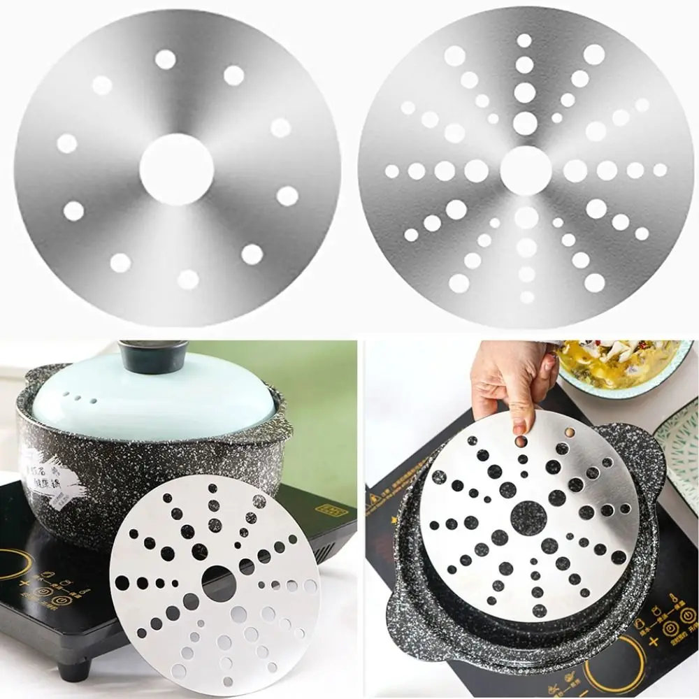 Stainless Steel Induction Cooker Heat Diffuser Cooking Hob Saucepan Heat Conduction Plate Converter Tool Disc Adapter Plate