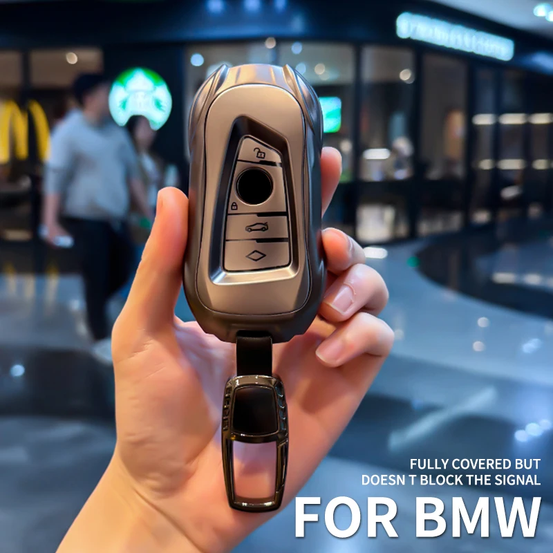 For BMW X1 X3 X4 X5 X6 F15 F16 G30 G11 F39 F48 118i 218i 320i 520 525 TPU Fashionable Car Key Protective Case Easy installation
