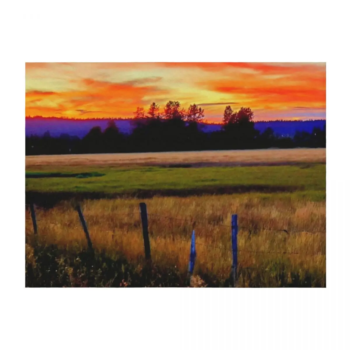 

McCall, Idaho Sunset Throw Blanket Bed covers Blankets For Baby Thin Moving Blankets
