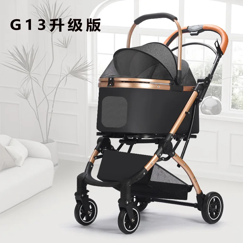 

Folding And Separating Pet Carts Dog Outing Trolley Case Dog Carts Lightweight And For Driving High-quality Outdoor Pet Supplies