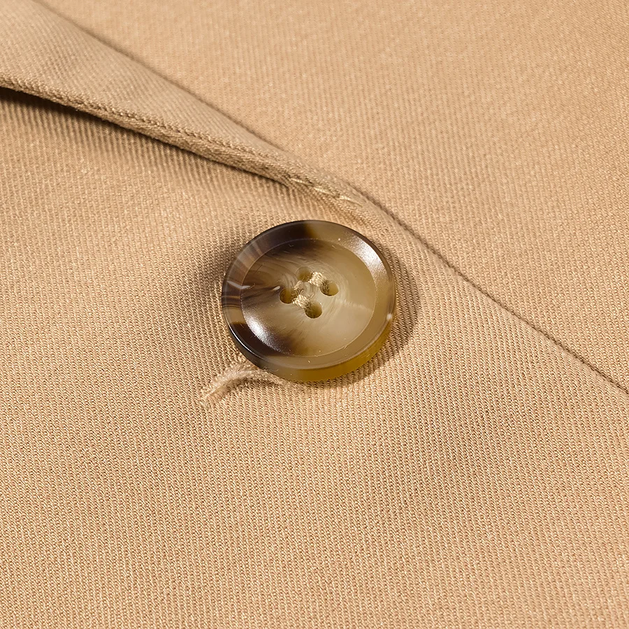 Długi płaszcz damski JNLEAOG, modny, uniwersalny krój, nowość na jesień, prosty krój, włókno poliestrowe, zapinany na jeden guzik.