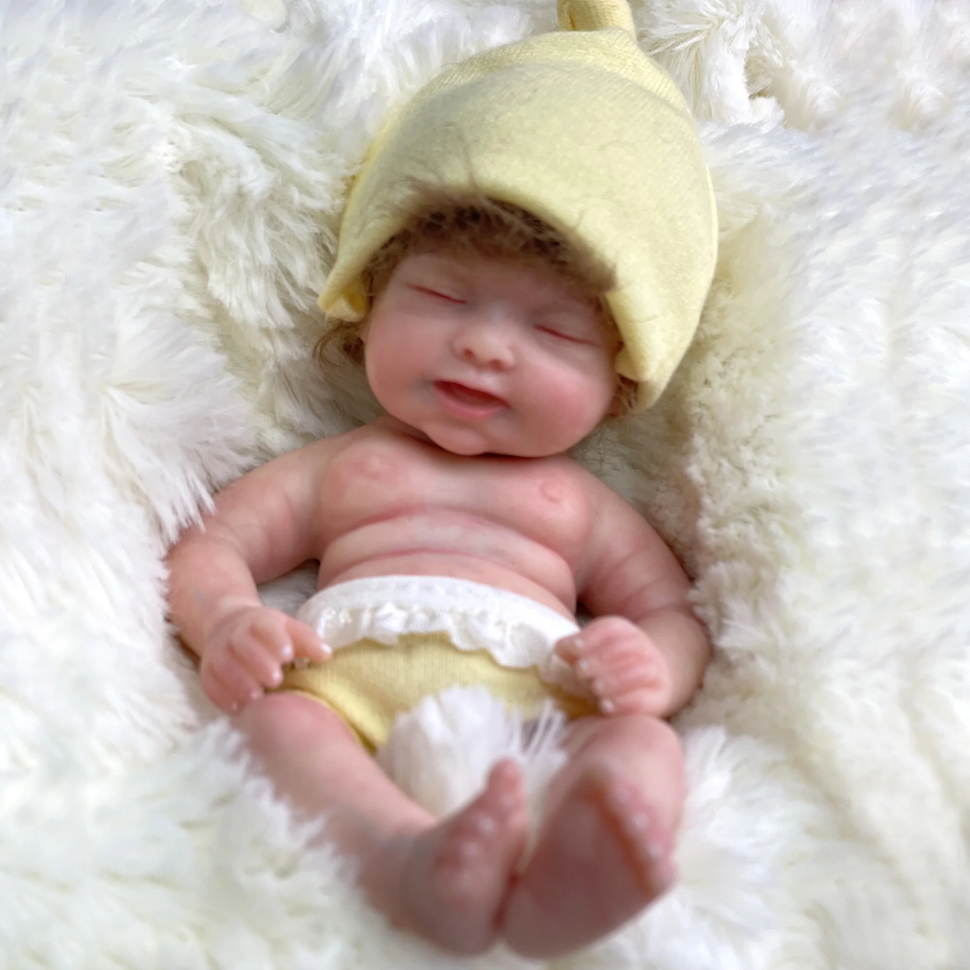 6 Inch Bebe Reborn Soft Silicone corpo de silicone inteiro кукла реборн Handmade Lifelike Handmade Reborn Dolls