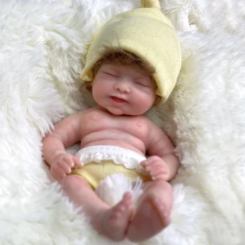 6 inch Bebe reborn soft silicone corpo de silicone inteiro Reborn кsilicone Silicone еееоreborn Handmade handmade realistic handmade reborn babies