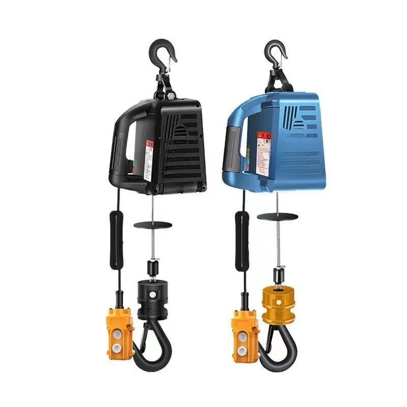 

Portable crane household small lift air conditioner hoist wireless remote control building