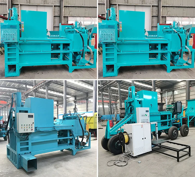 Cardboard Baler Machine Horizontal Hydraulic Waste Paper Press Heavy Duty Scrap Carton Box Compressor for Recycle Center