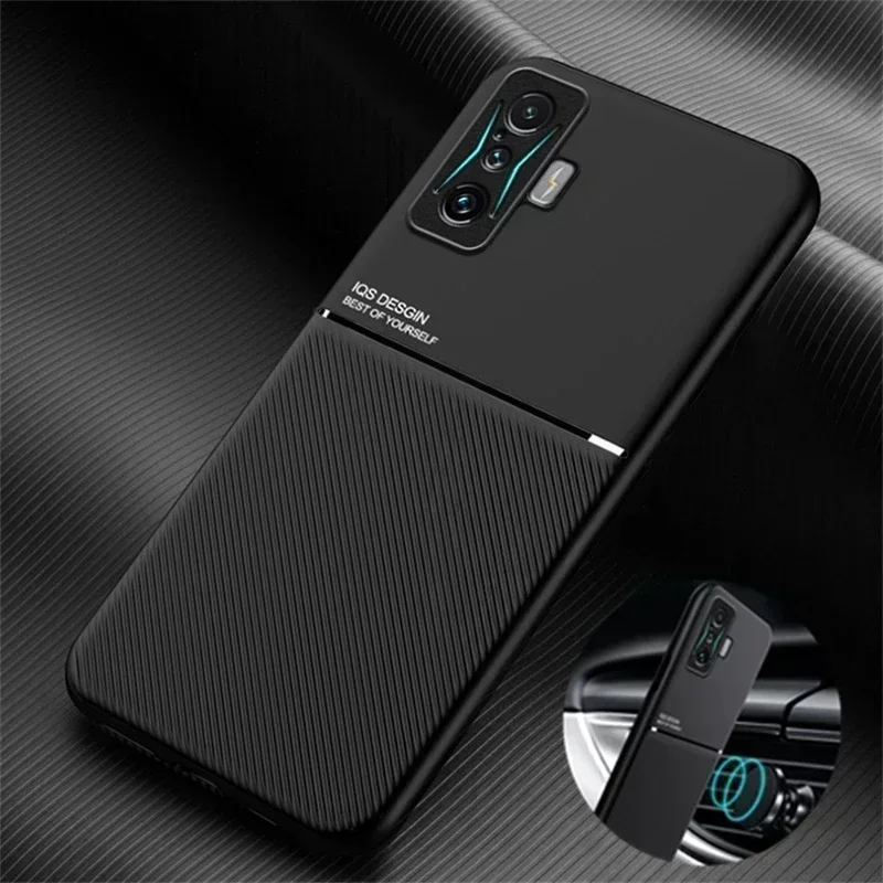 For Xiaomi Poco F4 GT 5G Case Leather Magnetic Car Kickstand Holder Plate Phone Case For Poco F4 GT F4gt F 4 GT Soft Back Cover