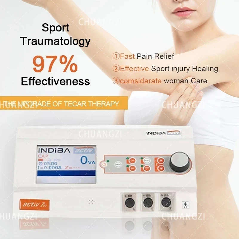 INDIBA Activ 902 Diathermy Face Lift Body Sliming Machine Wrinkle Removal Pain Relief Anti-Cellulite Beauty Equipment