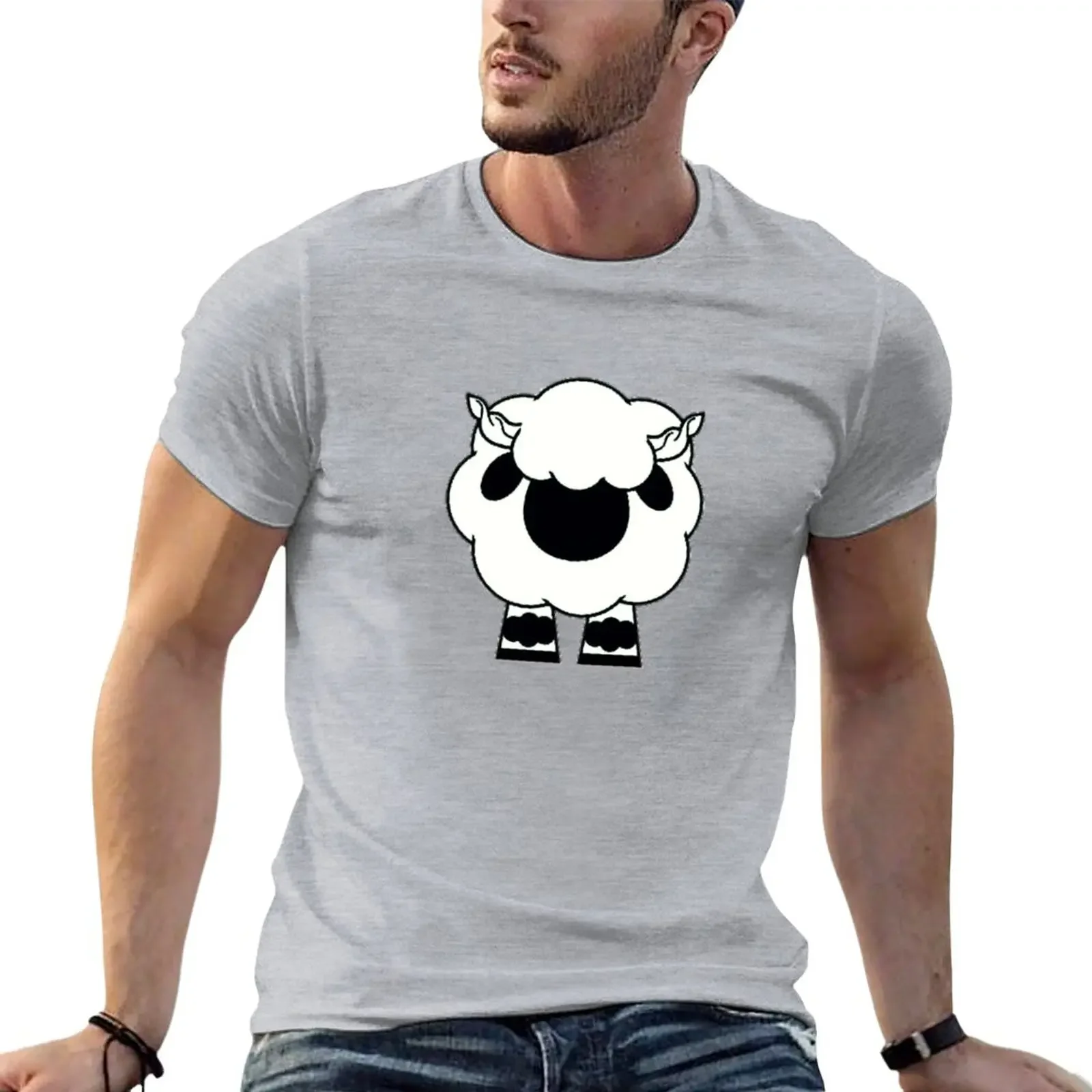 

Valais Black Nose Sheep_ cute sheep, cute animals T-Shirt anime clothes summer tops mens t shirt graphic