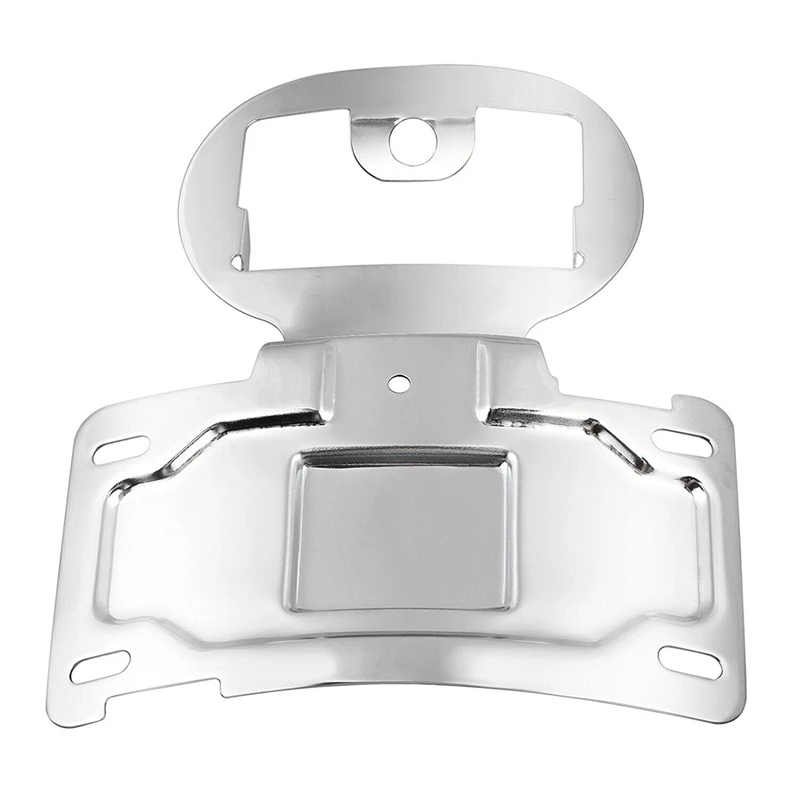 

1 Piece Chrome Motorcycle License Plate Relocator Bracket Chrome Silver Metal For Road Glide Limited