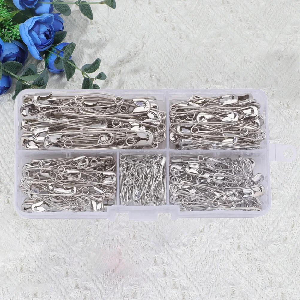 

220pcs Boxed Safety Pins Metal Non-Bend Diy Craft Fasteners For Sewing Laundry Organization Pins Bulk Mini Buckle Pin