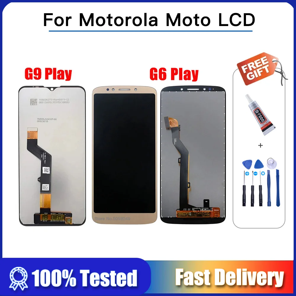 For Motorola Moto G6 Play LCD XT1922-5 XT1922 XT1922-3 XT1922-4 for Moto G9 Play Display  Touch Screen digitizer assembly tested