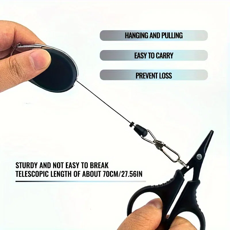 Line Cutter Scissors Serrated Mini Scissors Carp Fishing Tools Titanium Coated Stainless Steel Fishing Scissors Fishing Home