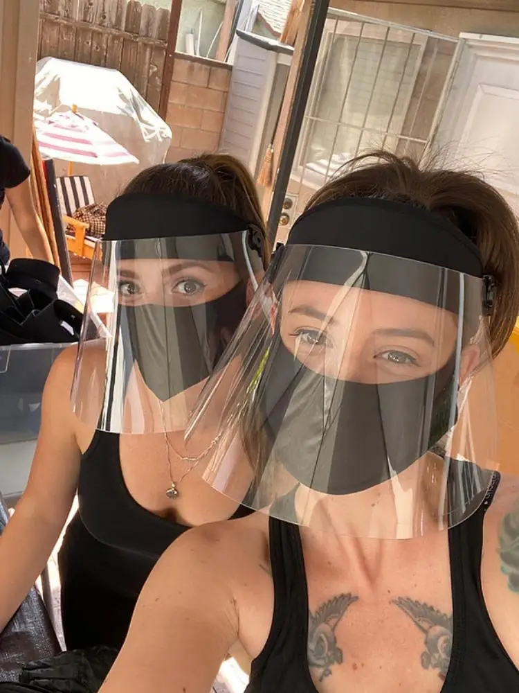 

Full Clear Golf Cap Transparent Hard Board UV Protection Outdoor Travel Beach Adults Sunglasses Sun Visor Hat for Unisex